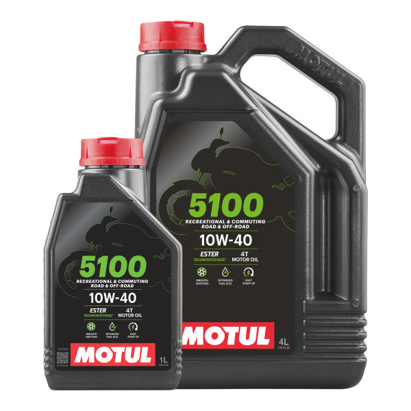 MOTUL 5100 10w40 4t promo 4 litres + 1 litre free